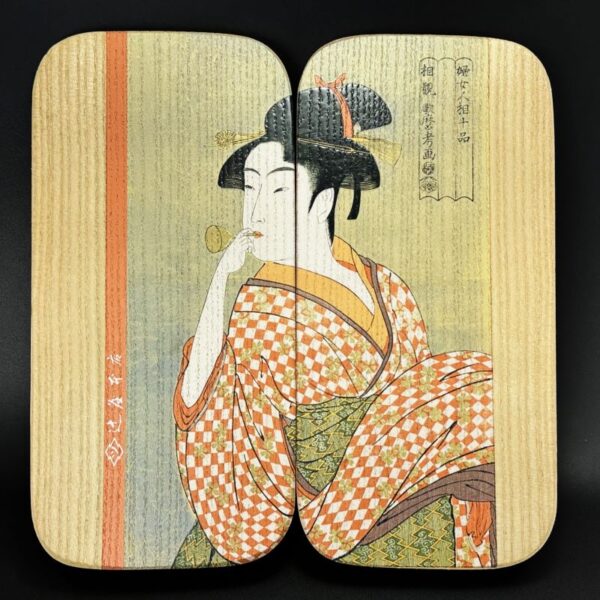 Men’s Utamaro 1: Young Woman Blowing a Glass Pipe (poppin) - Image 2